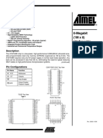 8-Megabit (1Mx8) UV Erasable Eprom AT27C080: Features