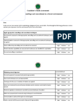 Candidate Skills Assessment Use Personal Camouflage and Concealment in A Threat Environment