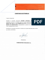 Certificado de Trabajo PROMART