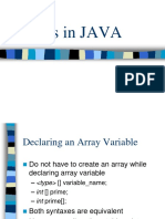 JAVA Arrays