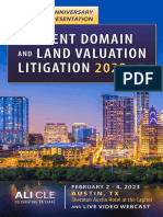 Program Brochure, 40th ALI-CLE Eminent Domain & Land Valuation Litigation Conference, Austin, Texas, Feb 1-4, 2023