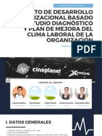 Proyecto de Desarrollo Organizacional Basado en El Estudio Diagnóstico y Plan de Mejora Del Clima Laboral de La Organización