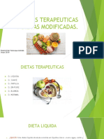 Dietas Terapeuticas y Dietas Modificadas