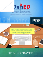 SPJ Requirements and Management