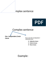 Complex Sentence