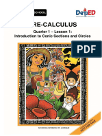 Pre - Cal Q1 - M1 - INTRO TO CONIC SECTIONS and CIRCLES - Final For Merge