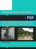 Identifying Business Opportunities