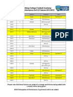 2nd XI Fixtures 2011 2012