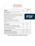 Ladder Inspection Checklist