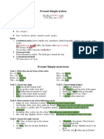 Present Simple (Rules +exercises)