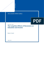 The Long-Run Effects of Recessions On Education and Income