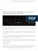 Tutorial - Como Obter Informações Do Alvo Com A Ferramenta Operative Framework