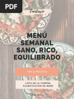 Menu Semanal 2.0