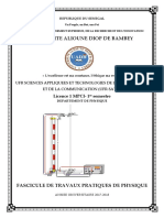 Fascicule de TP Physique L1-Mpci