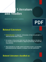 Related Literature and Studies