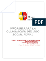 MODELO Informe - Culminacion - Del - Año - de - Salud - Rural - de - Servicio - Social