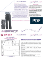 Instrucciones de Corte y Costura de Un Pantalon NI4011P