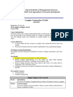 CS-636 Compiler Construction Outline