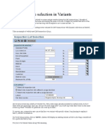 Dynamic Date Selection in Variants