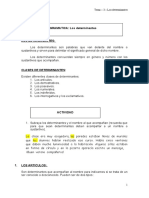 Teoria y Actividades Determinantes