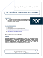 Introduction To Analogue and Digital Electronics