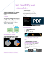 Materiais Odontológicos (Sistema Adesivo)