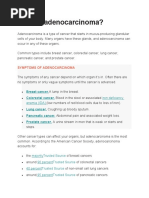 AdenoCarcinoma Research Paper