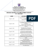 Brigada Accomplishment Report 2022 Service Credit Autosaved