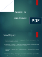 Session - 11,12 Brand Equity