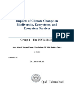 Impacts of Climate Change On Biodiversity and Ecosystem Services