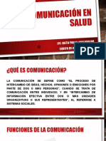 Comunicación en Salud