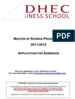 2 - Application File EDHEC MSC 2011-2012