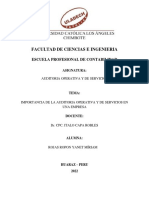 Importancia de La Auditoria Operativa en Una Empresa