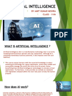 On Artificial Intelligence by - Amit Kumar Mishra