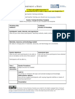 Teacher Training Workshop Template