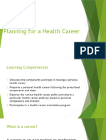 Planning For A Health Career