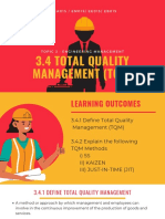 3.4 Total Quality Management (TQM)