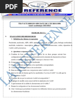 FICHE DE TD N 1 BIOS 3086 Génétique Microbienne