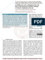 Study The Effect of Different Load Combination That Will Lead To The Failure of The Structure and Hence Design For The Critical Combination of Load