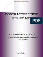 Specific Relief Rama Rao Notes