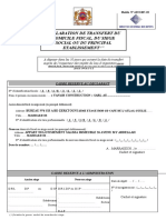 Avis de Transfert de Siège