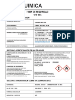 Hoja de Seguridad Alcohol Etilico (Sga)