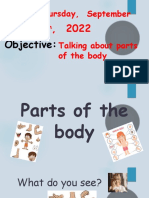 Class 1 Parts of The Body - 2nd Grade