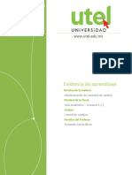 Administración de Controles de Cambio P1 P