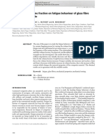 Effect of Fibre Volume Fraction On Fatigue Behaviour of Glass Fibre