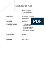 Afs Assignment Profitability Ratios