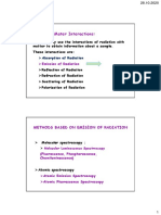 Radiation-Mater Interactions