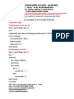 Xii SC Practical Assignment