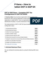 GST in Hana 