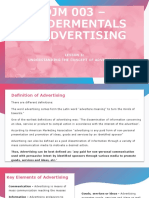 Lecture 1 - Understanding The Concept of Advertising